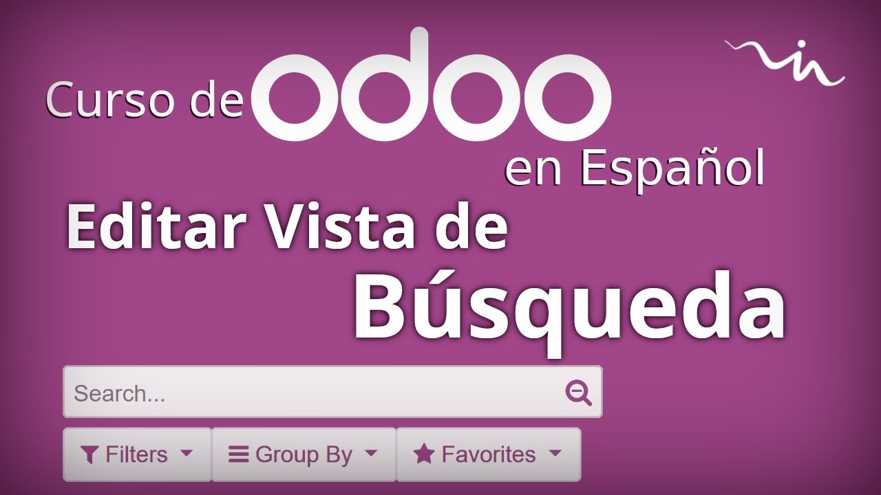 Cursos Odoo - Editar vista de Búsqueda | Search