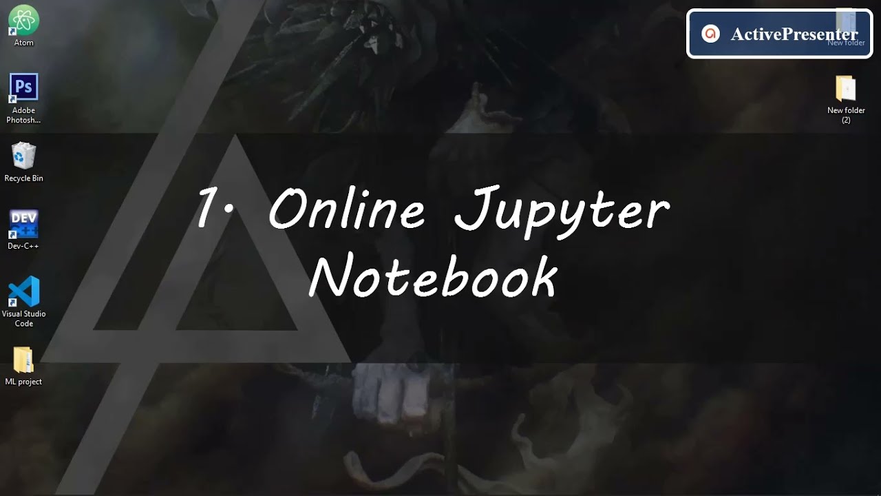 Environment setup for  jupyter notebook