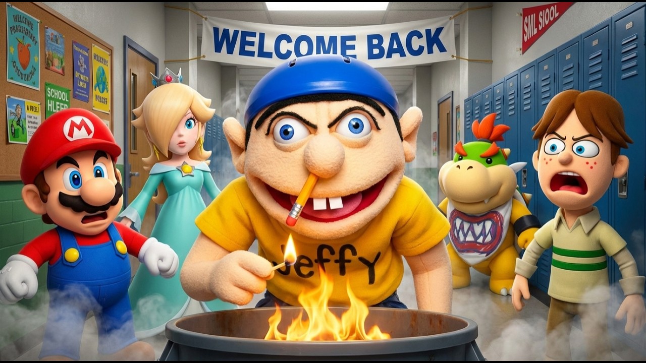 SML Movie: Jeffy Gets To School Early And Starts Problems Immediately