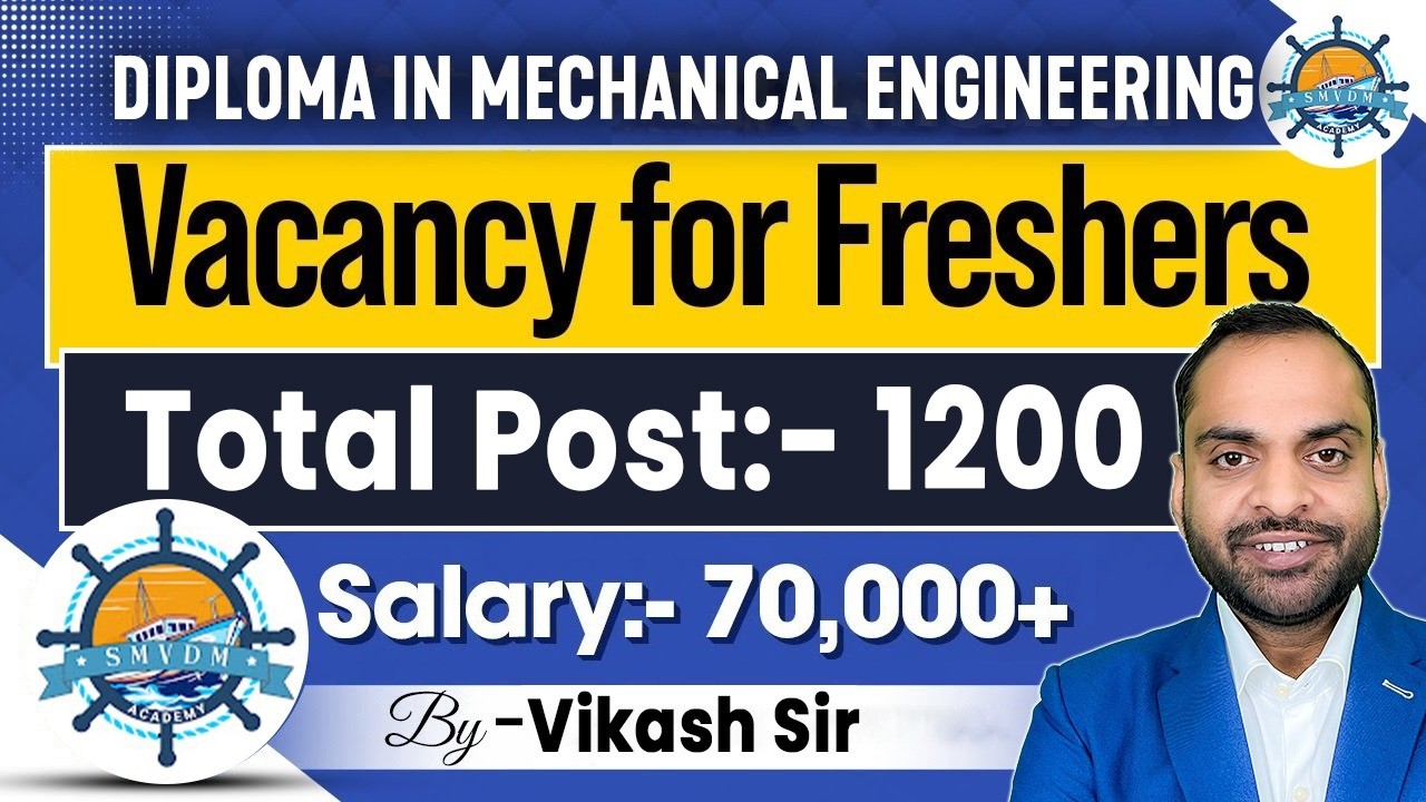 Diploma Mechanical Engineering Jobs | Vacancy For Diploma Mechanical Engineer | Diploma Mech Job