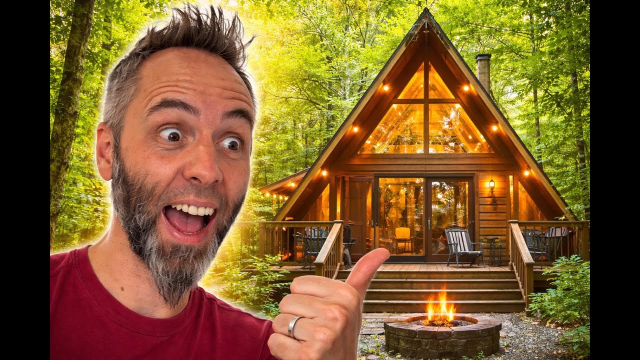Лучший домик на Airbnb в Северной Джорджии | Экскурсия по домику в форме буквы А недалеко от кань...
