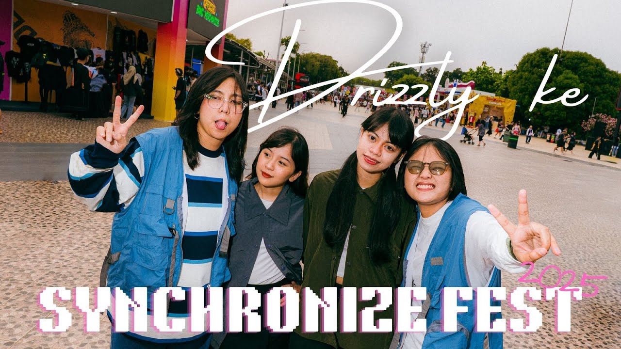DRIZZLY HAMPIR GA JADI MANGGUNG DI SYNCHRONIZE FEST?!?!?! || Drizzly Vlog at Synhcronize fest 2025
