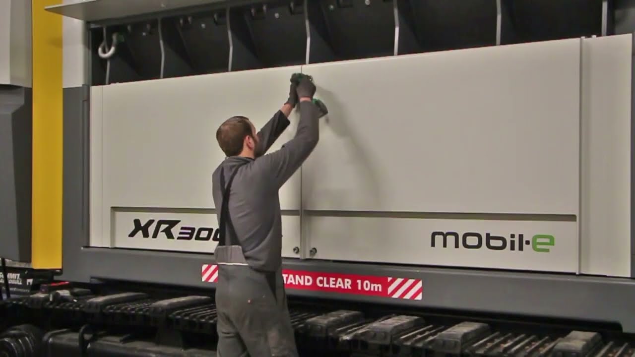 System szybkiej wymiany sita w rozdrabniaczu UNTHA XR3000C