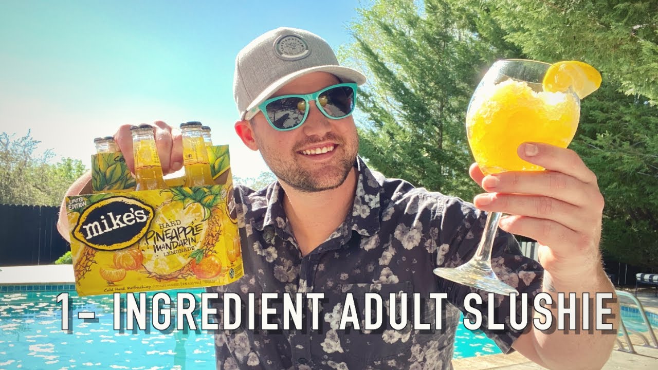 Easy 1-Ingredient Adult Slushie | Perfect for Long Summer Days at Home!