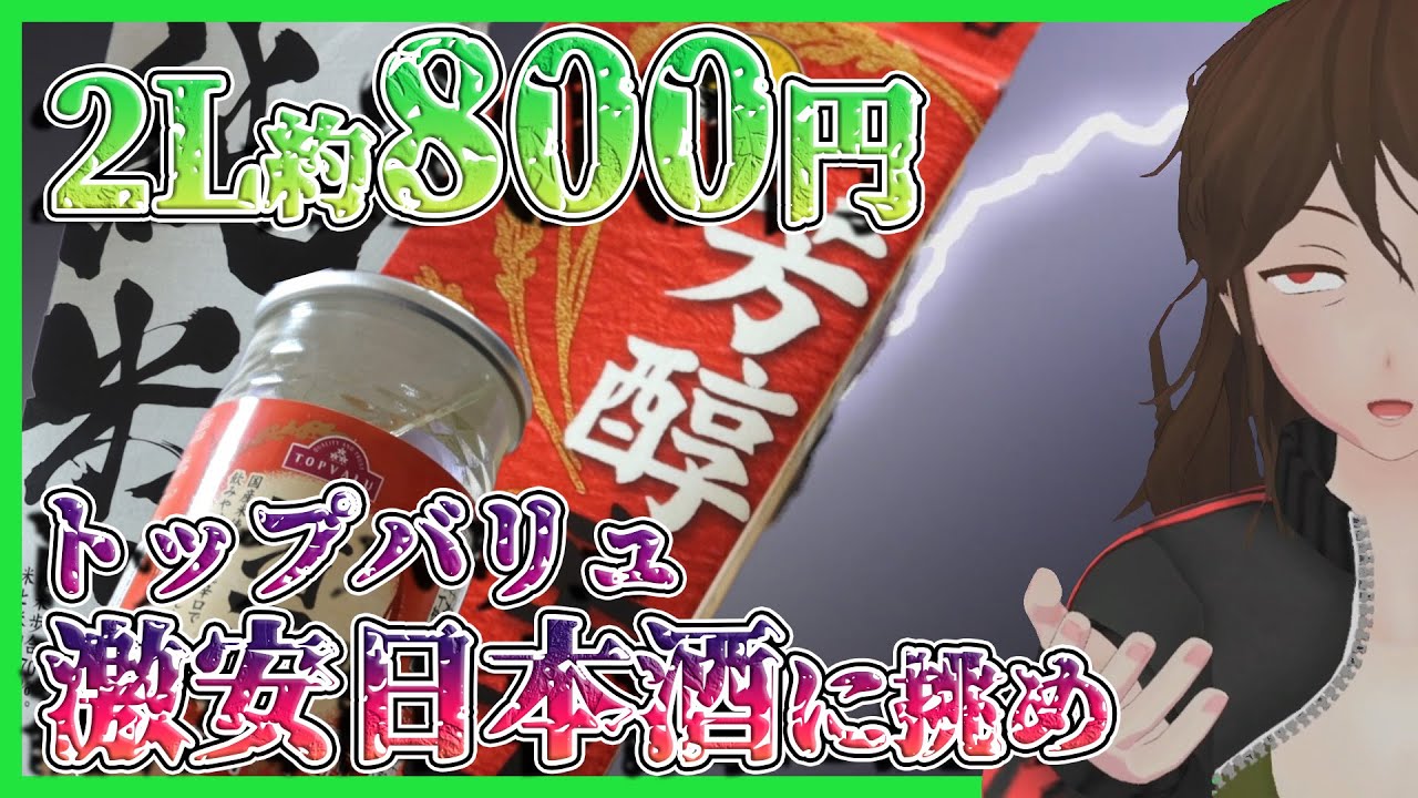 【トップバリュ】古の酒クズの嗜み、格安カップ酒＆パック酒3種に挑め！（なんで3種もあんの！？）【351】
