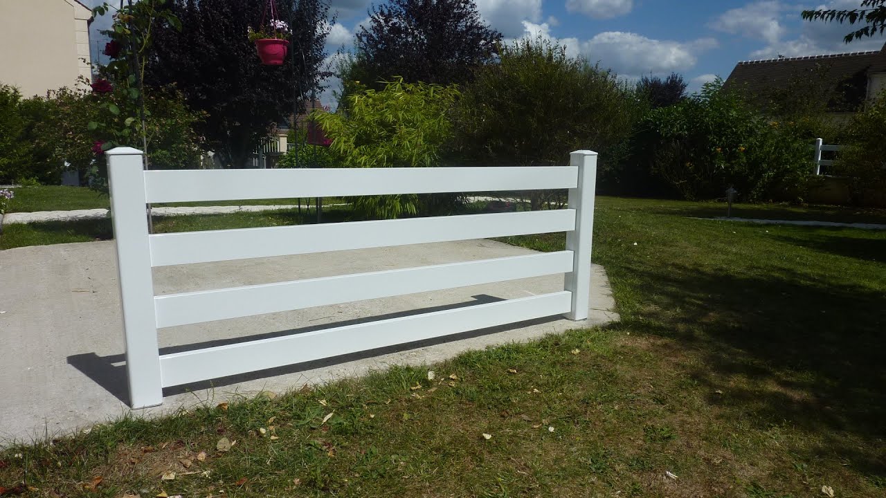 Cl&ocirc;ture aluminium lisses horizontales ATOUT PROFIL