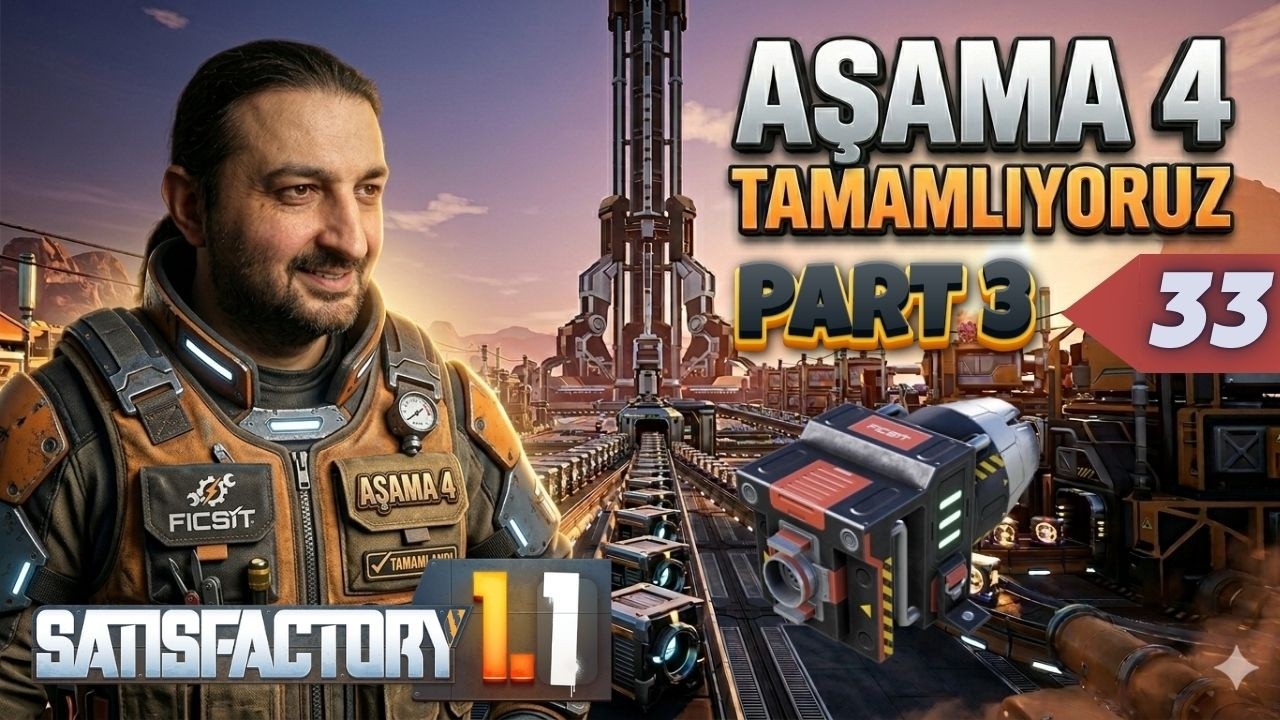 Uzay Asansörü Aşama 4 Termal İtici Roket PART 3 | Satisfactory Türkçe Rehber l Bölüm 33