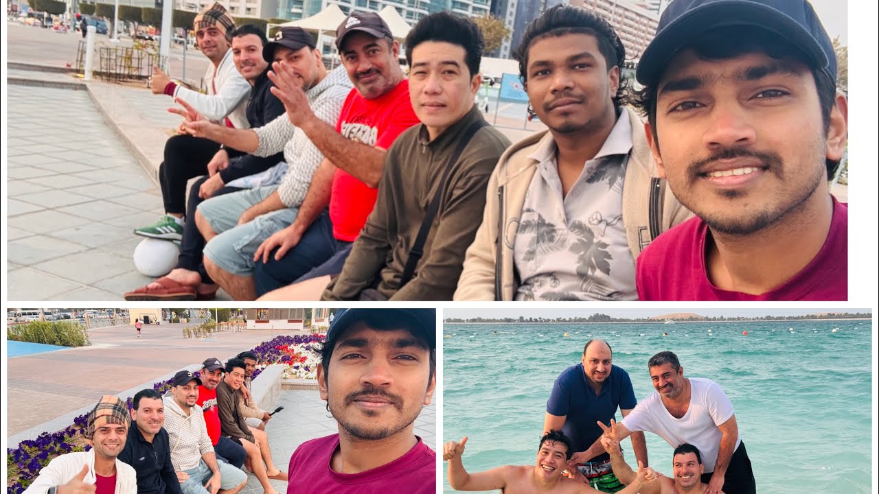 Day Out With Friends....😍 #corniche#friends#viral#longvideo #beach 