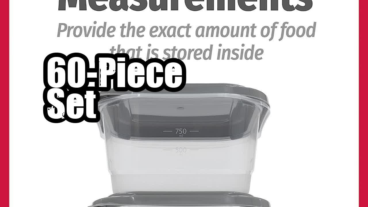 Review  of the GoodCook EveryWare 60 Piece Plastic Food Storage Container Set