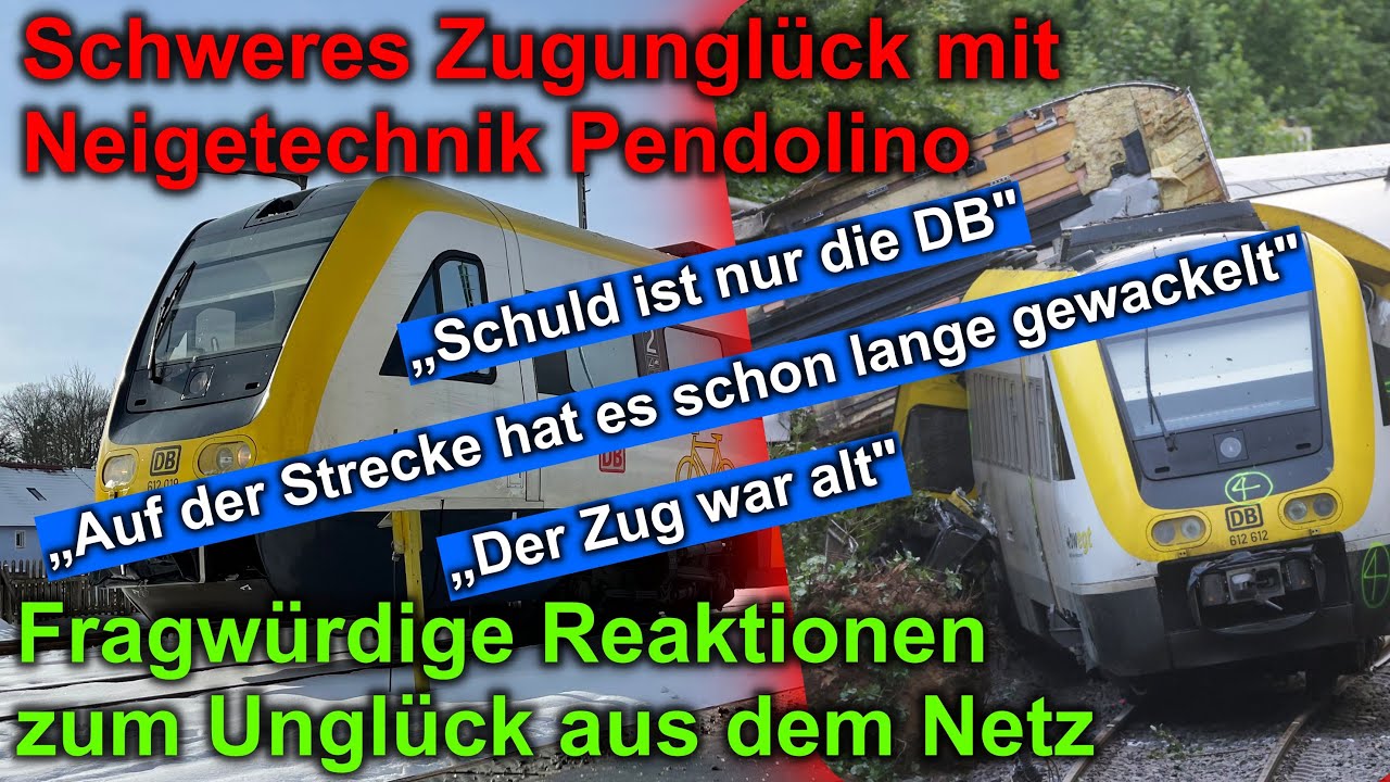 Zugunglück mit Neigetechnik Zug | Fragwürdige User Reaktionen zum Unglück