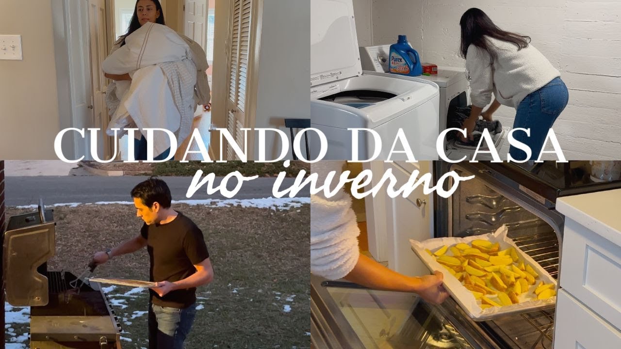 CUIDANDO DA CASA | FAZENDO JANTAR | UM DIA DE INVERNO COMIGO