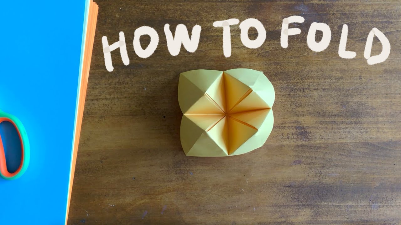 How to fold a fortune teller | ASMR