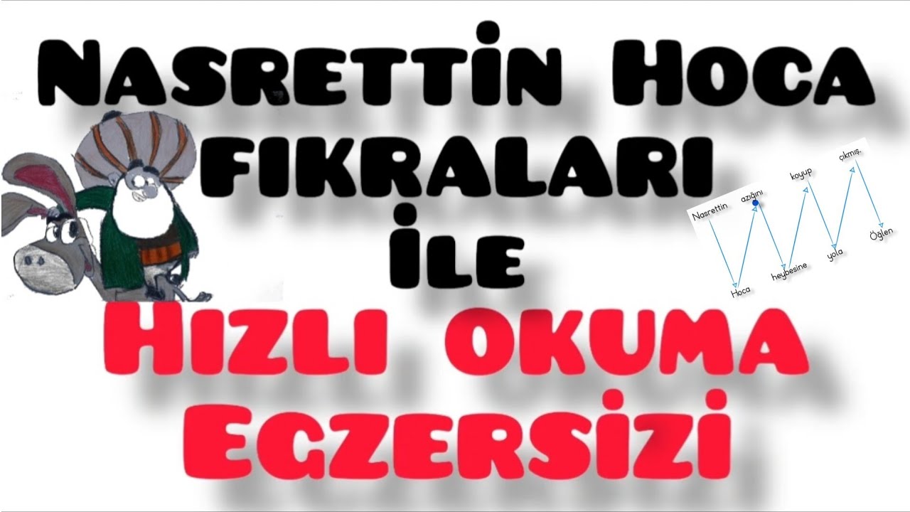 Nasrettin Hoca Fıkraları | İlkokulda Hızlı Okuma Çalışmaları | Hızlı Okuma Teknikleri