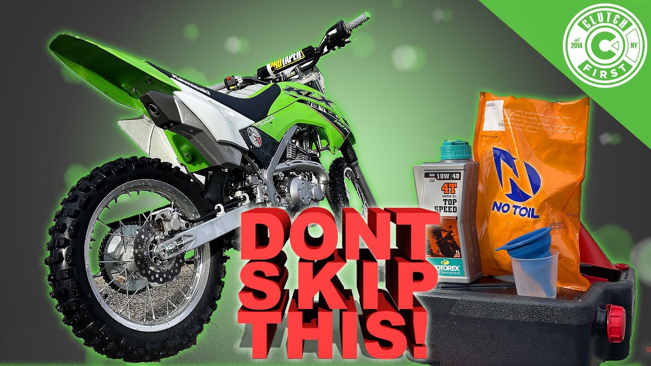 2022 Kawasaki KLX First Oil and Filter Change in 5 Minutes