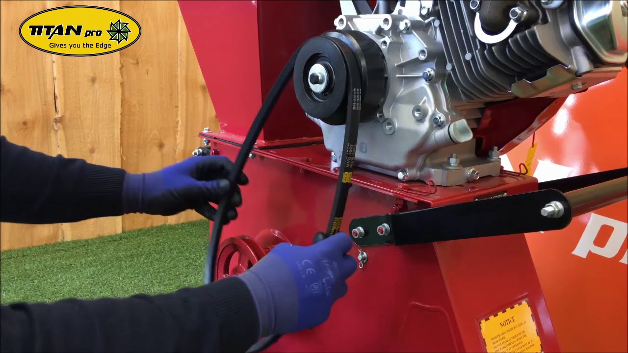 7HP and 15HP Chipper/Shredder Belt and Belt Guard Change - How-To from Titan Pro