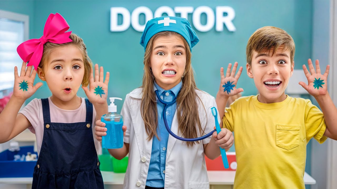 Nastya enseña a cuidar los dientes con Mia y Artem – video divertido para niños