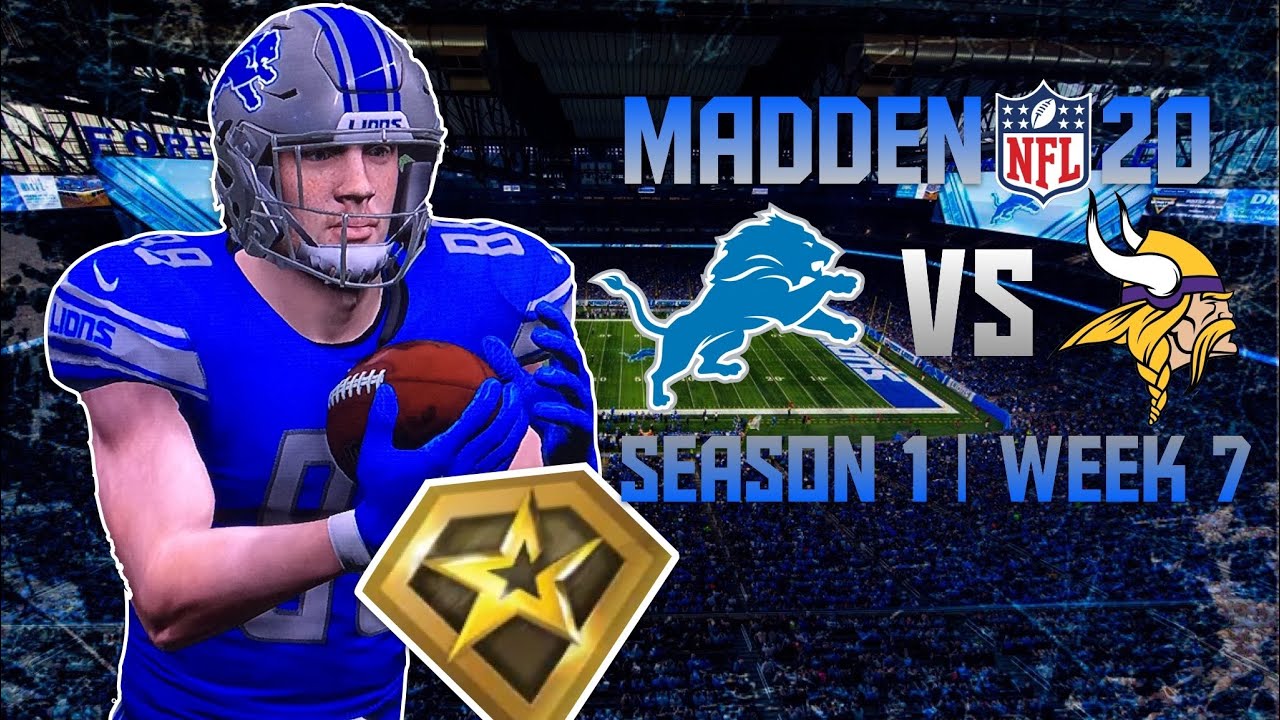 Madden 20 Detroit Lions Franchise Ep 11 A SUPERSTAR HAS EMERGED! S1 W7