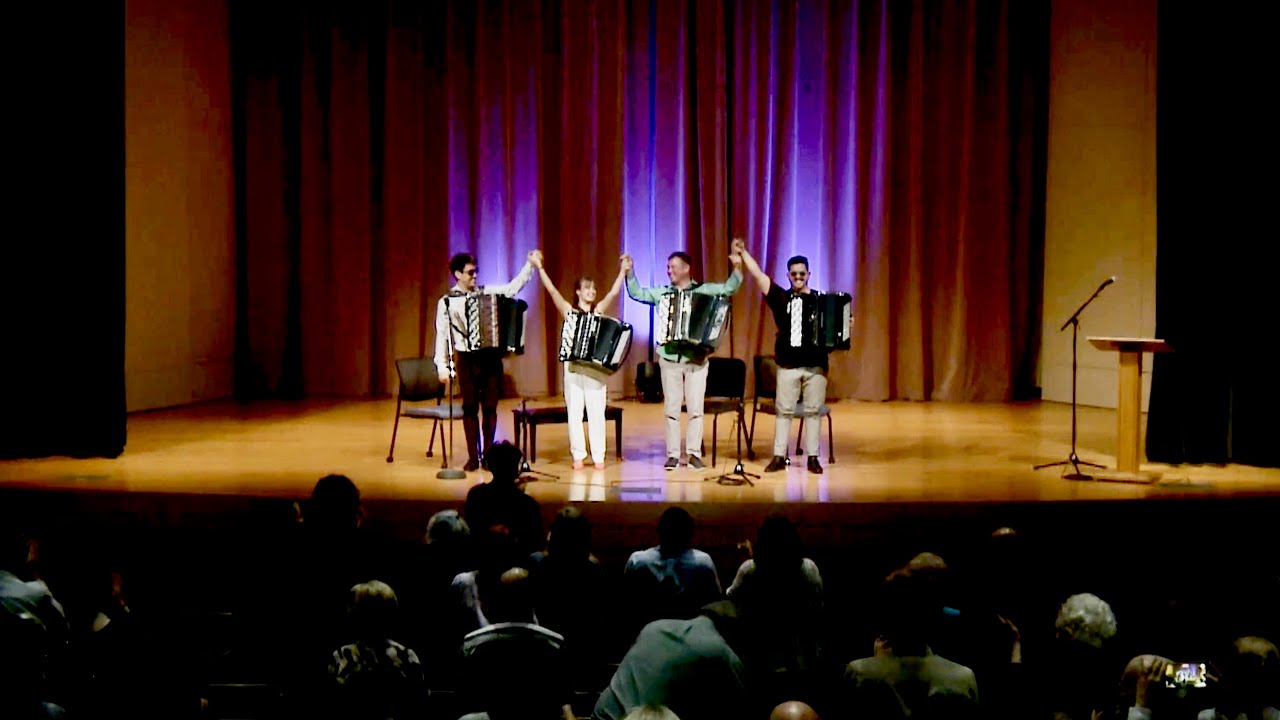 Besame Mucho - Maria & Sergei Teleshev - Michael Bridge - Joaquín Muñoz Donoso #accordion #music