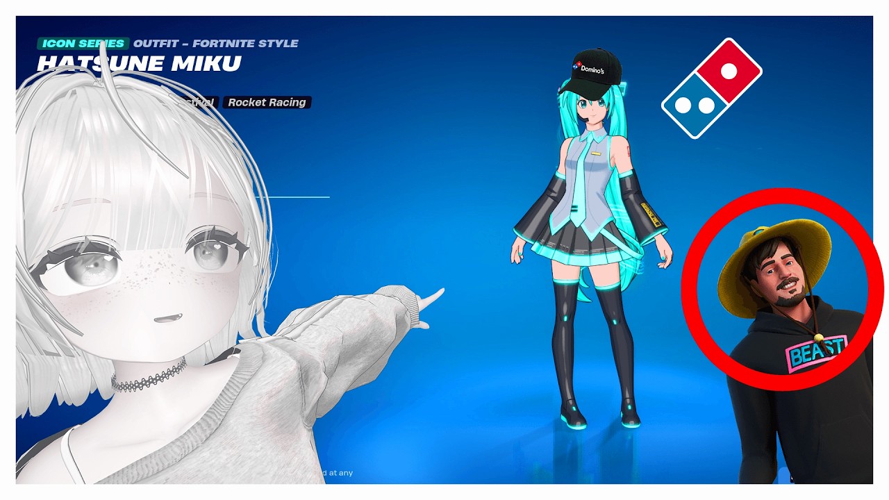 Ali Plays - Fortnite (Ft. Hatsune Miku From Domino's Pizza)
