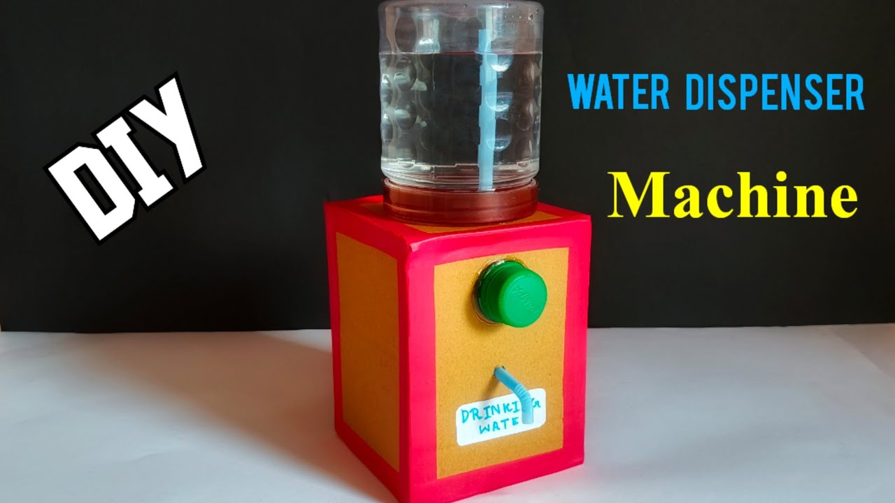 How To Make Water Dispenser Machine From Cardboard | DIY water dispenser machine