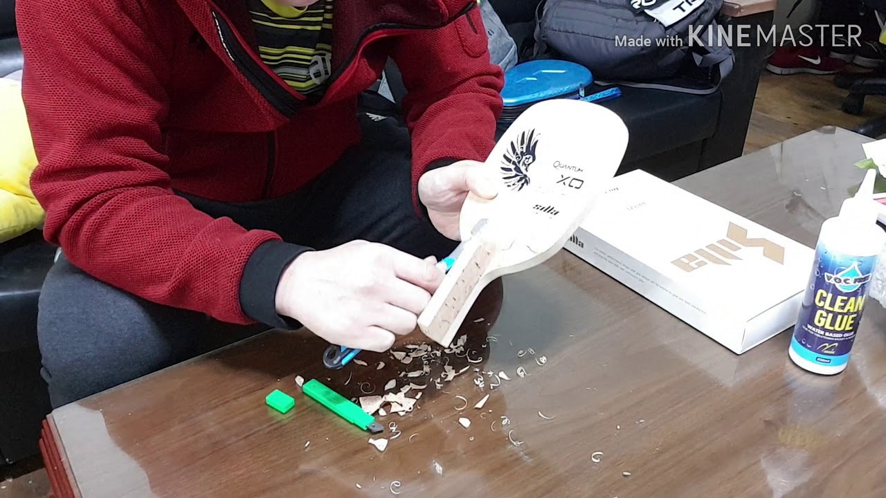 펜홀더 라켓 그립 깍는방법  [김주상의폼생폼사]