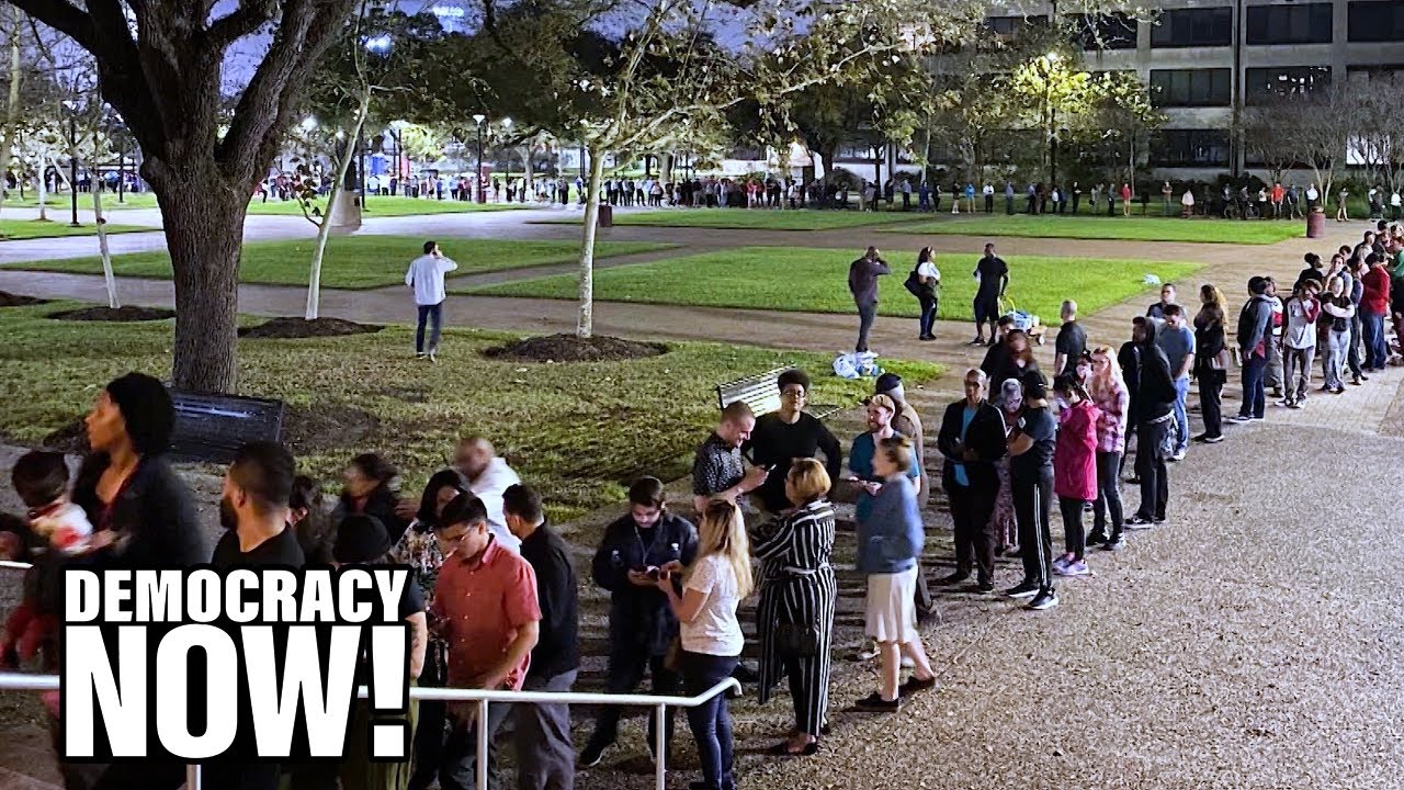 The New Poll Tax? Long Lines, Closed Polling Stations Hurt Black, Latinx & Student Voters in TX, CA