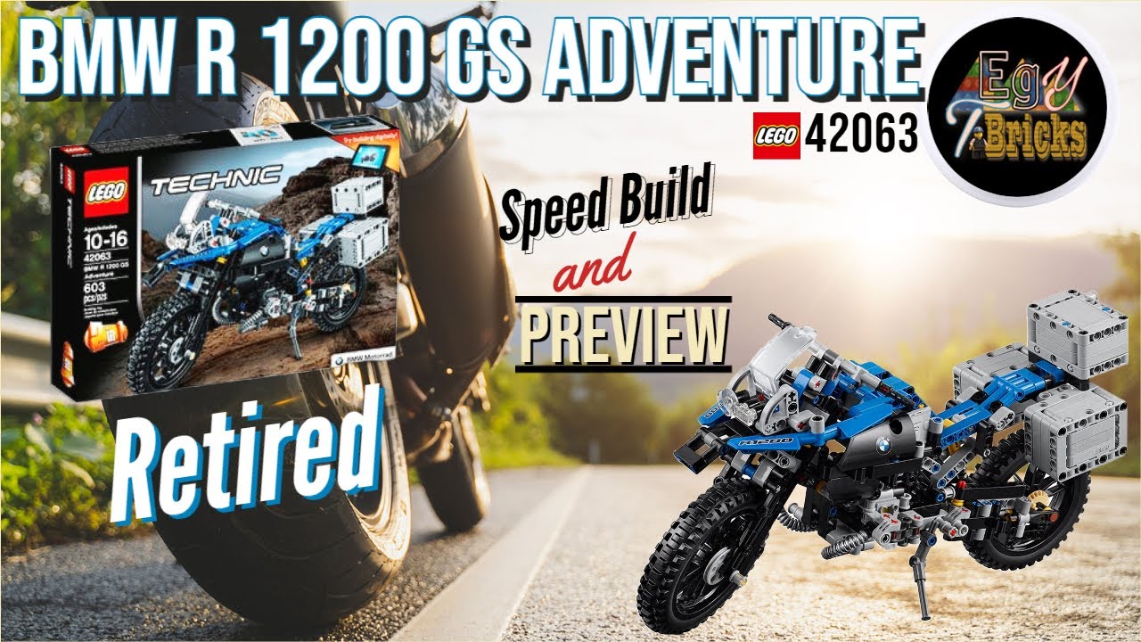 LEGO 42063: BMW R 1200 GS Adventure 😎 I Unboxing - Speed Build & Review  🏍