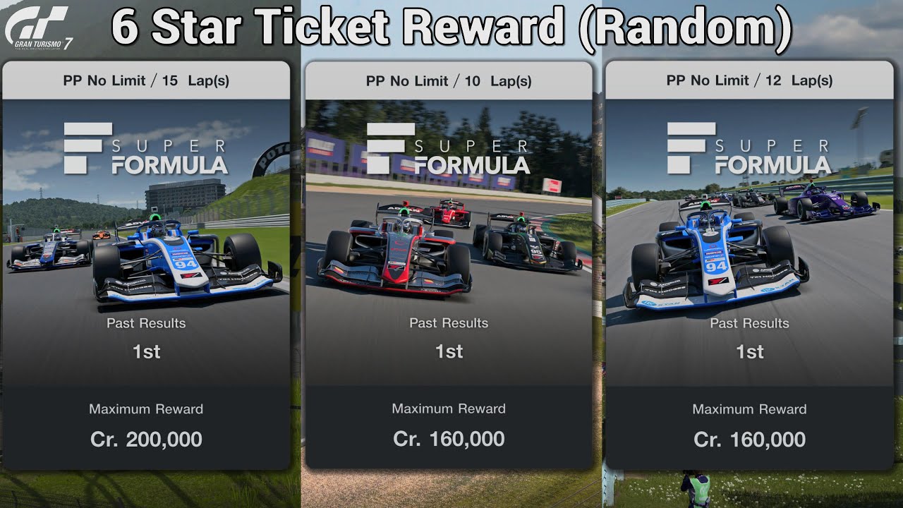 Gran Turismo 7 | All Super Formula Events GT Cafe + Reward Six Star Ticket - SF23 & SF19