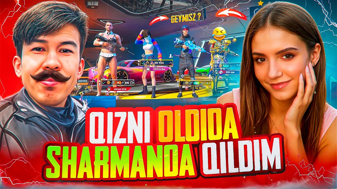 QIZNI OLDIDA SHARMANDA BO’LISHDI😱🔥QIZ ENDI MENIKI BO’LADI❤️😂 #pranks #bobo #pubgmobile