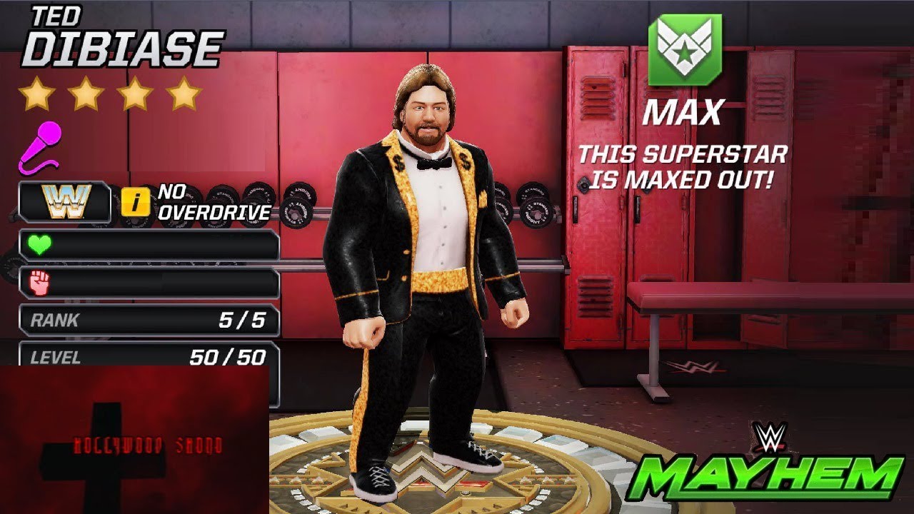 WWE Mayhem - 4 Star Ted Dibiase Maxed Out