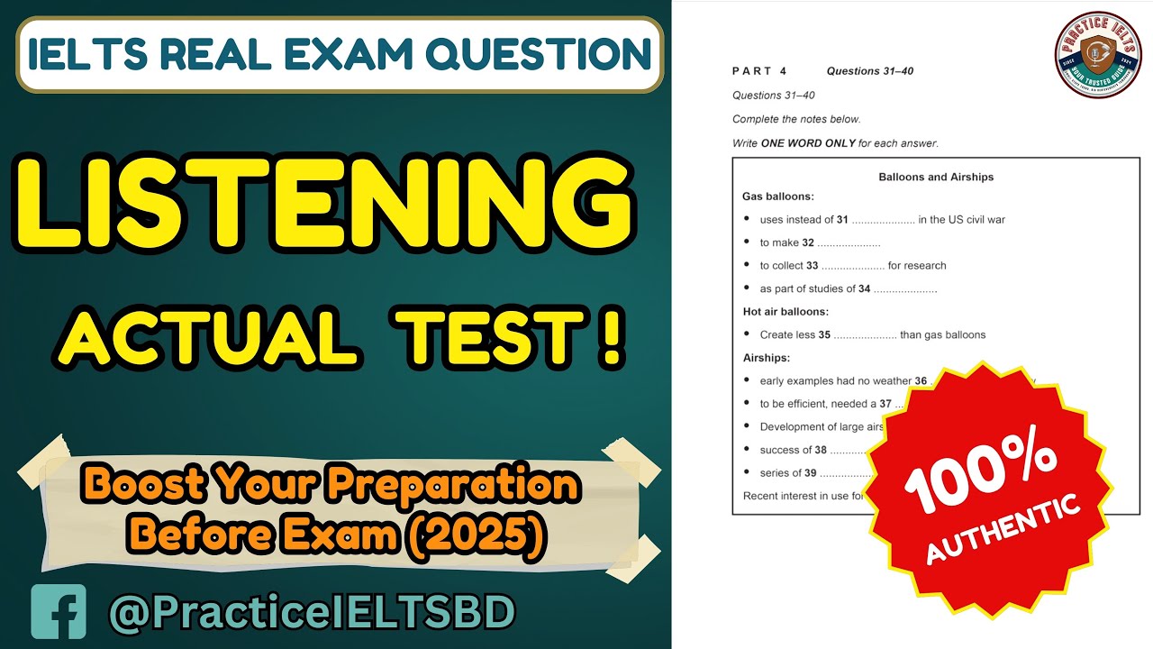 IELTS Listening Practice Test 2025 🔥 | Real Exam Questions with Answers | North Residency & Airships