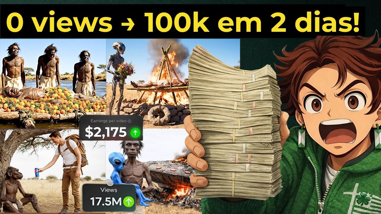 MINA DE OURO! Copiei um Canal Dark Pouco Conhecido pra Monetizar com IA (MONETIZANDO RÁPIDO)