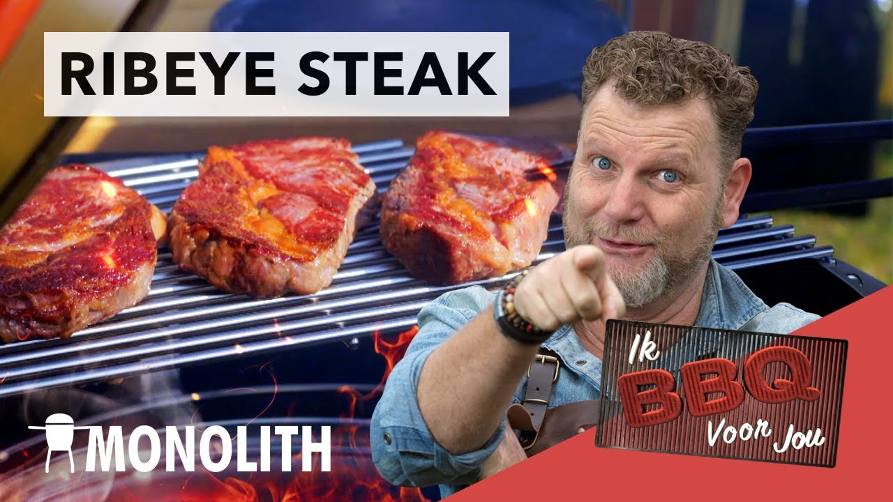 RIBEYE STEAK op de MONOLITH KAMADO | Ik BBQ voor jou
