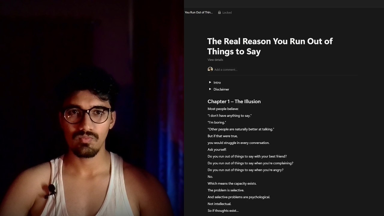 The Real Reason You Run Out of Things to Say