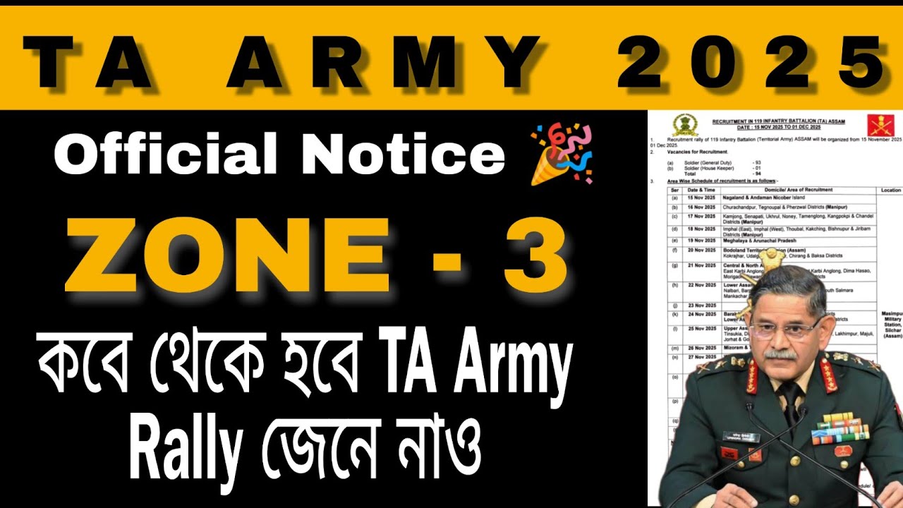 TA Army Rally Date কবে থেকে দেখে নাও | Official Notice🎉 দেখে নাও | TA Army Rally | Competitive Adda