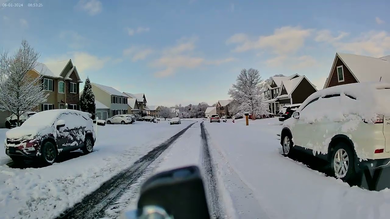 Snowy Ride - Just a quick run around the block - Front - Part 3