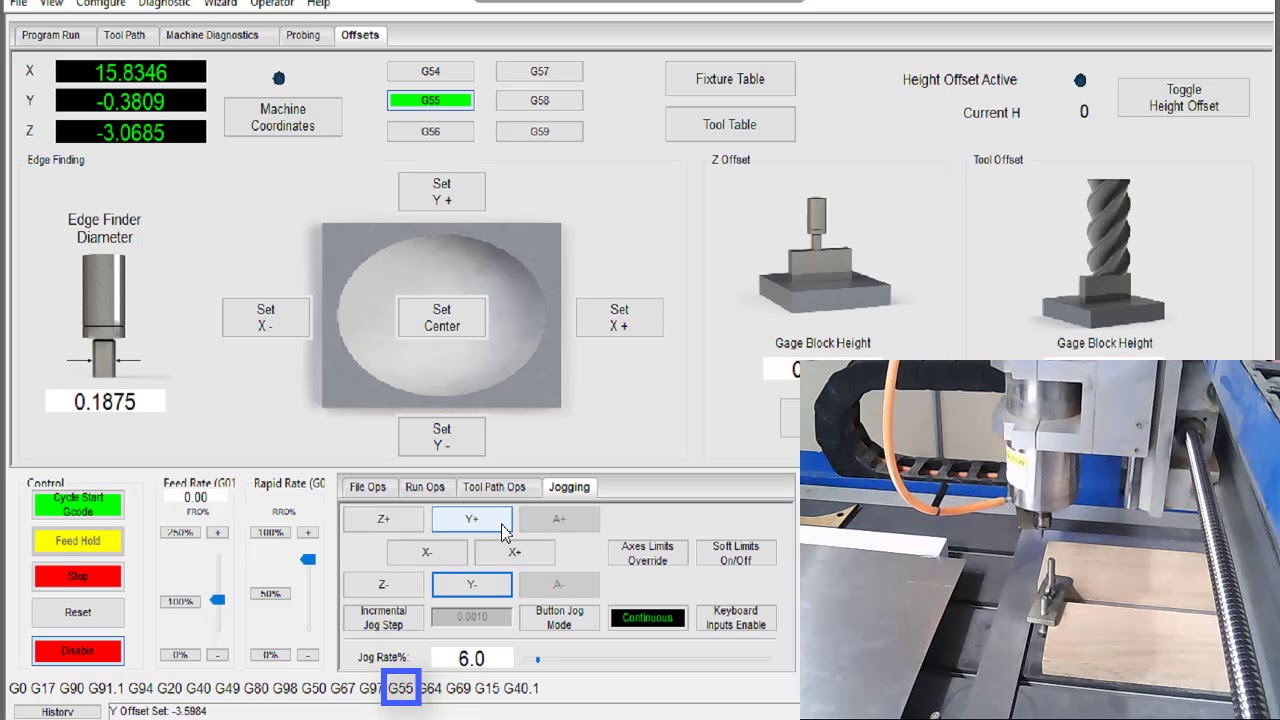 Mach4 Basics: Work Offsets