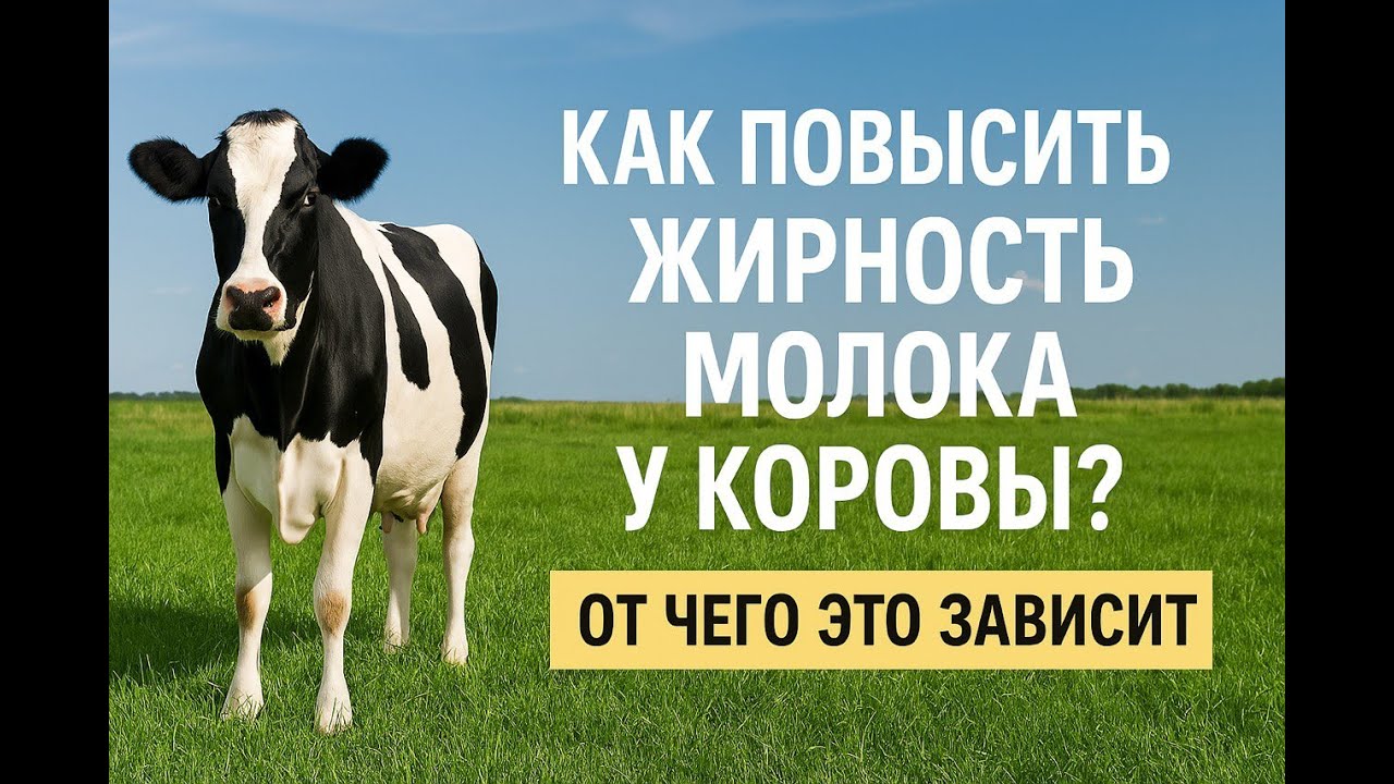 Как повысить жирность молока у коровы, от чего она зависит и как ее удерживать на высоком уровне