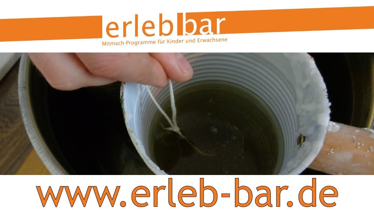 Aus der Bastelwerkstatt – Kerzen ziehen