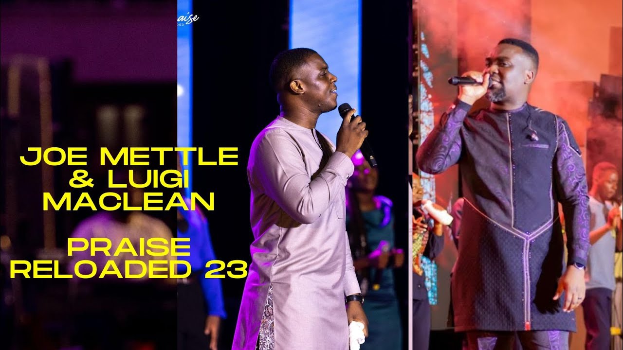 Joe Mettle and Luigi Maclean sing Bo noo ni with Lovegift band at Praise Reloaded 23 CCC Kumasi