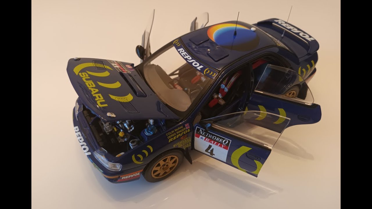 Sunstar 1/18 Subaru Impreza WRC 555 Network Q RAC Rally 1995 Colin McRae