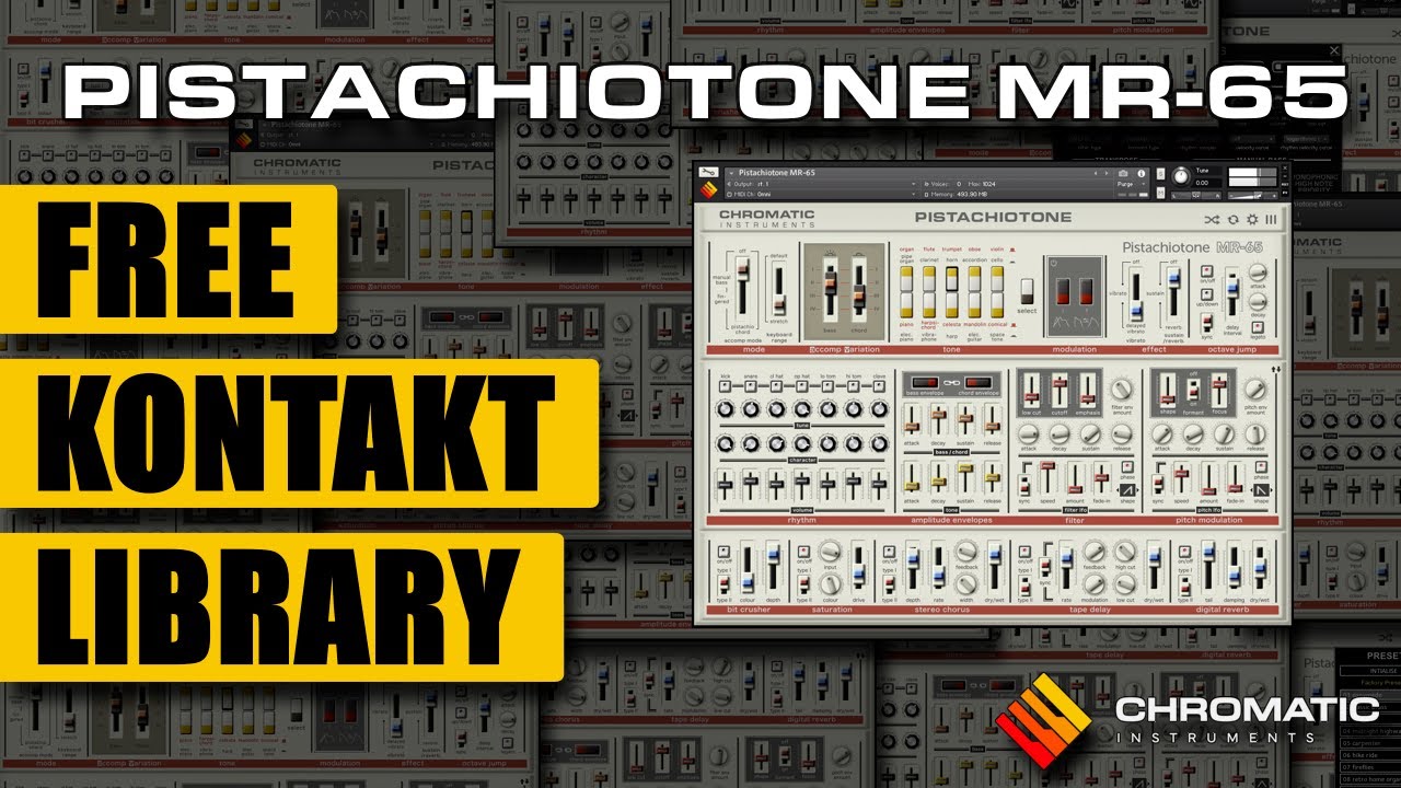 Free Kontakt Library: Pistachiotone MR 65 [Preset Playthrough Demo] Download Link in Description