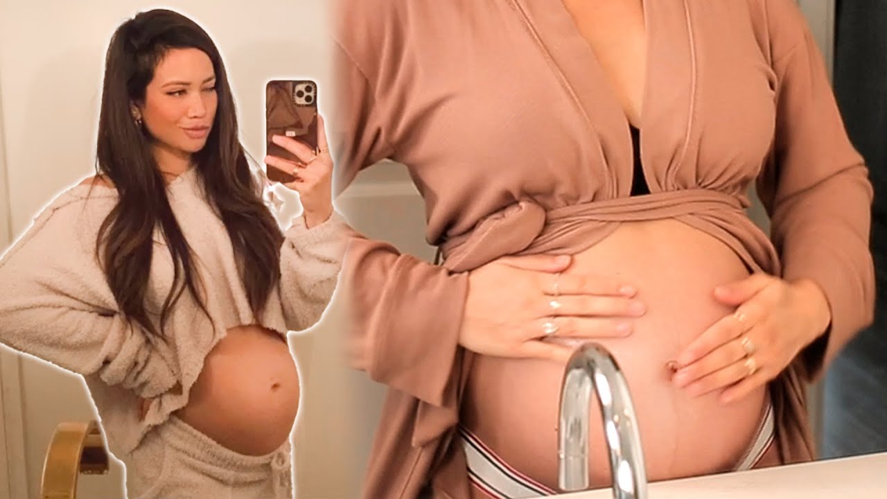 Pregnancy Update! Third Trimester - Stretch Marks & Skincare Routine