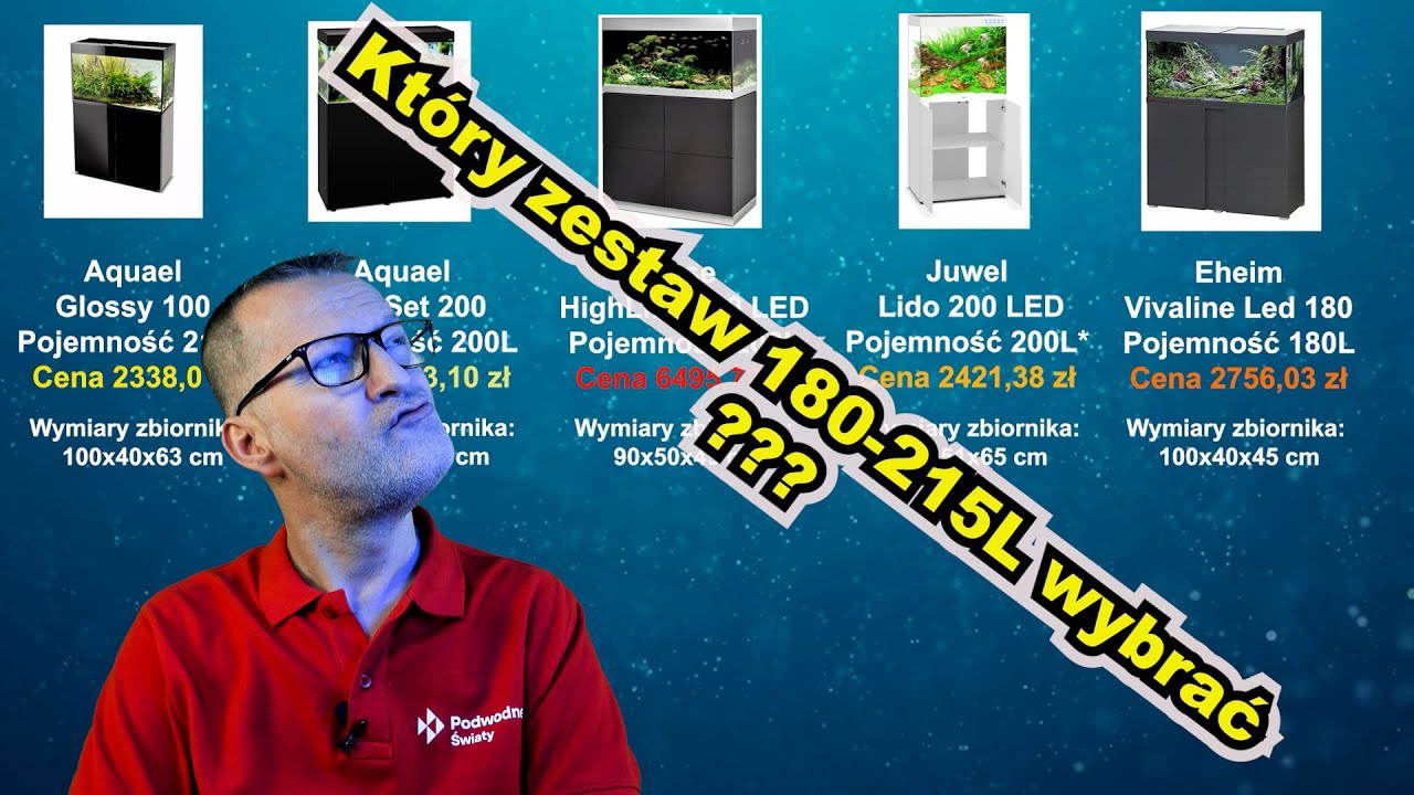 Porównanie zestawów akwariowych 200L