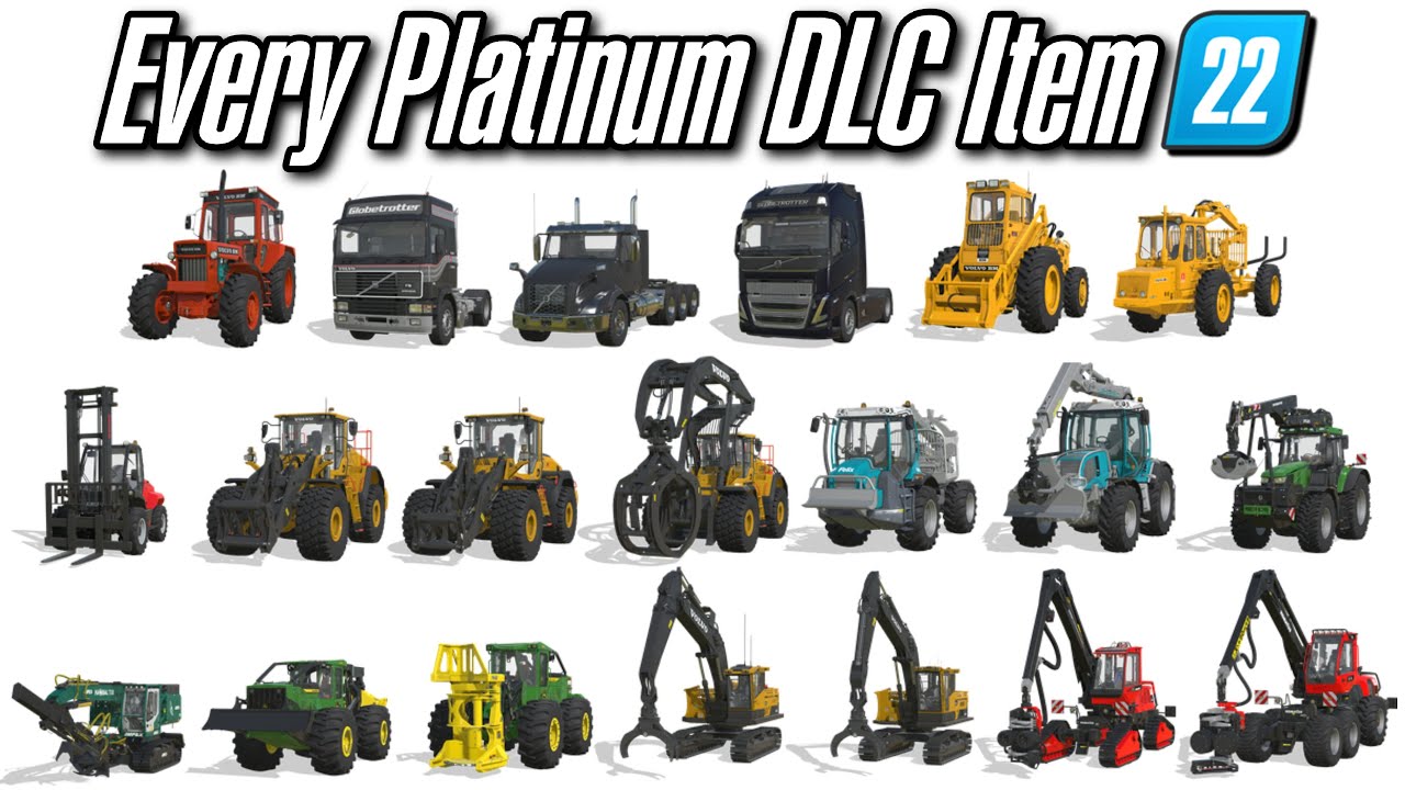 Everything In The Platinum DLC (Vehicles, Tools, Misc) | Farming Simulator 22