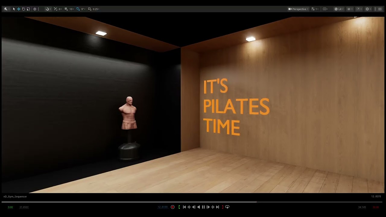 A 360° immersive room: Gym