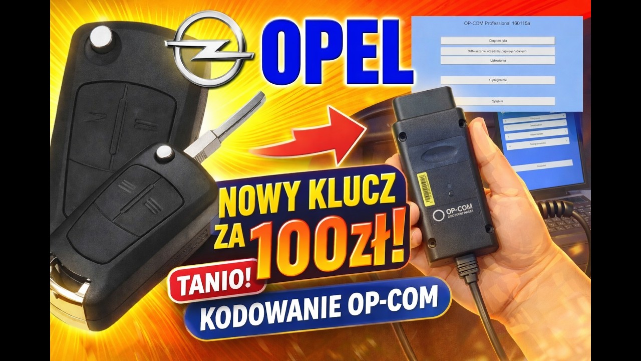 OPEL Jak dorobić tanio i zakodować kluczyk OP-COM