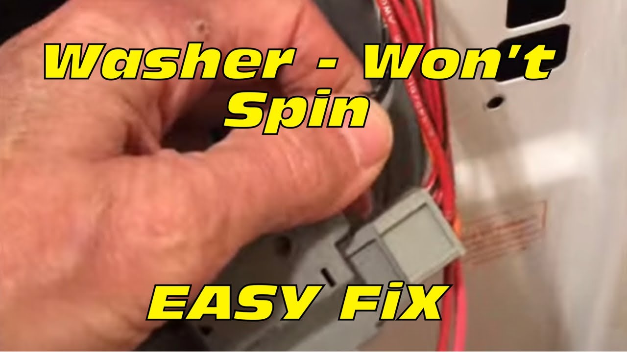 ✨ Front Load Washer Won't Spin - FAST and EASY FIX ✨