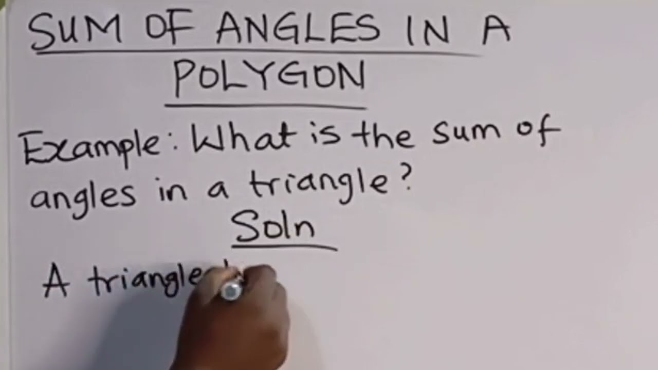 How to Calculate the Sum of Interior Angles in a POLYGON