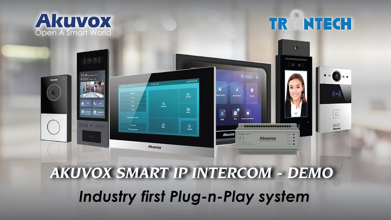 Akuvox Smart IP intercom system - Demo by Trantech Security